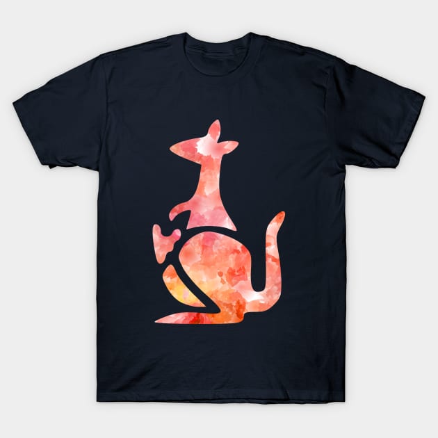 Kangaroo Watercolor T-Shirt by Shrenk